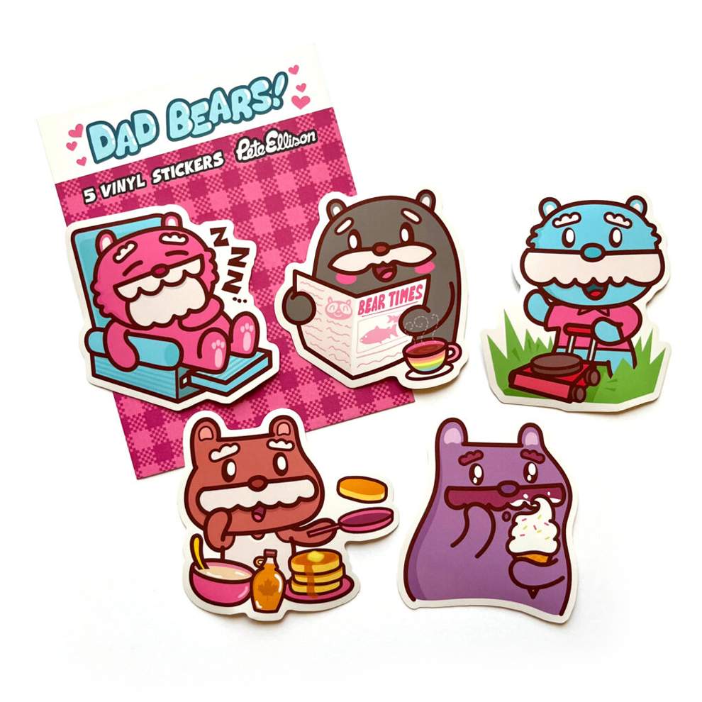 “Dad Bears” Sticker Pack