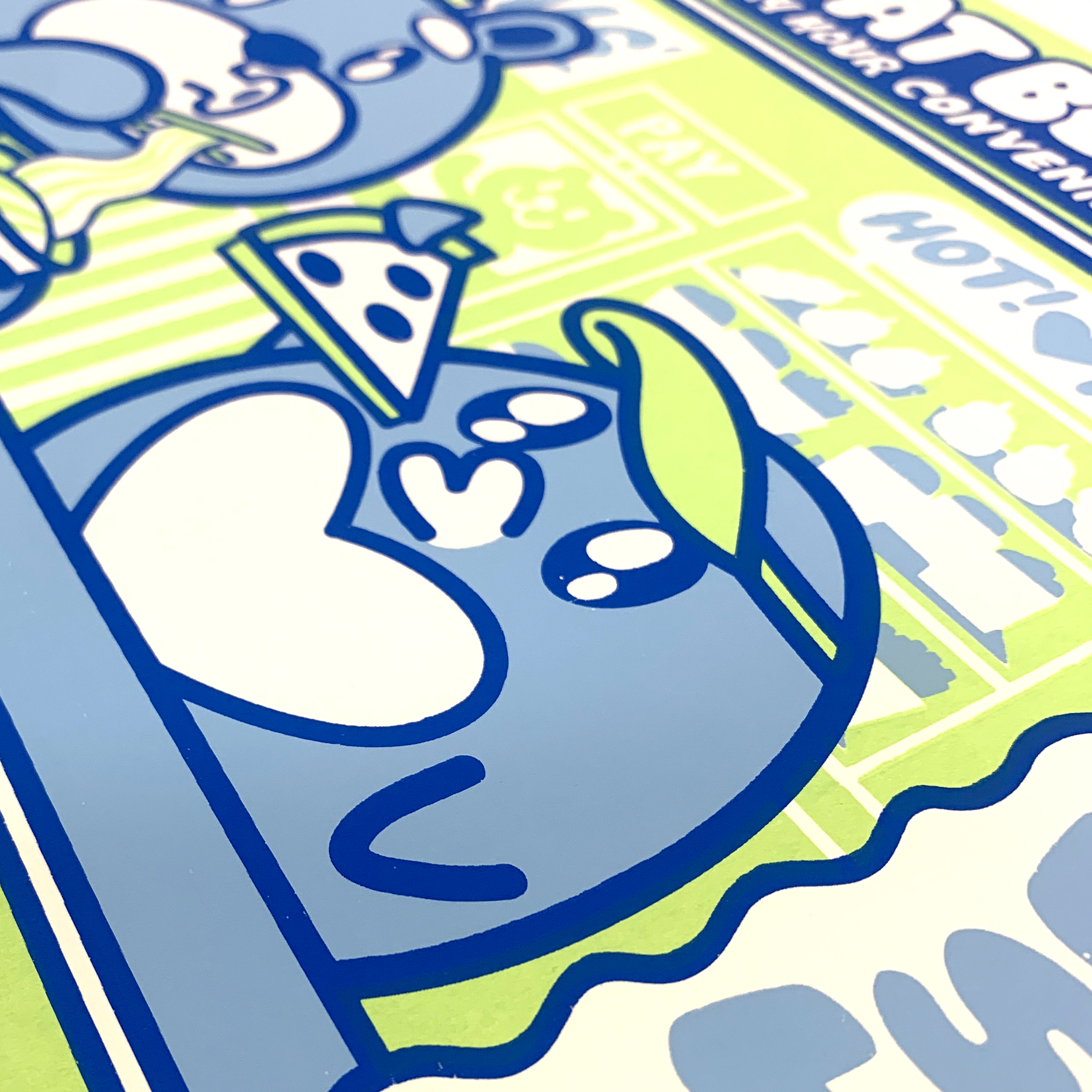 "Fat Bear 24 Hour Convenience: Hot Hot" Screen Print - Image 3