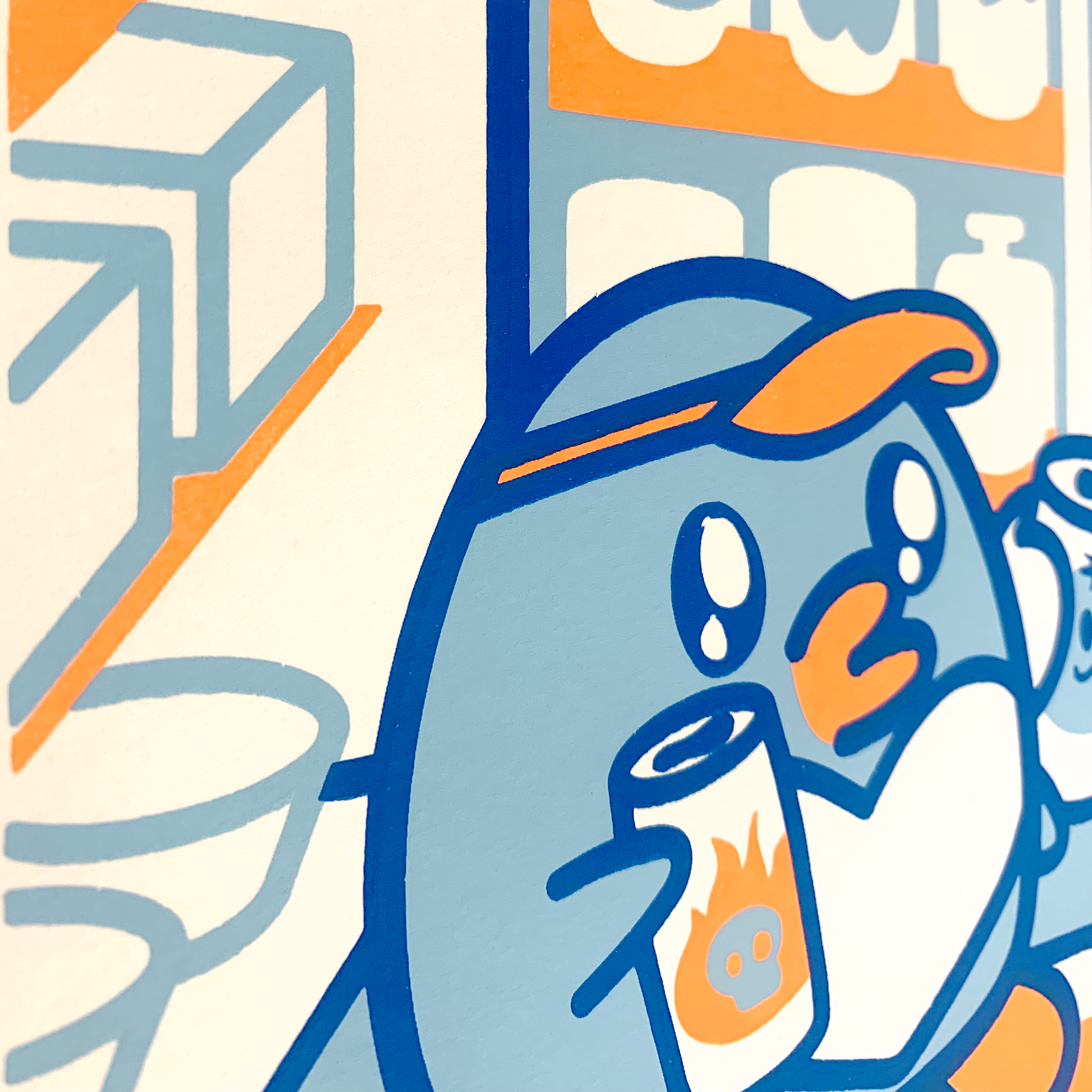 "Fat Bear 24 Hour Convenience: Ice Cold" Screen Print - Image 3