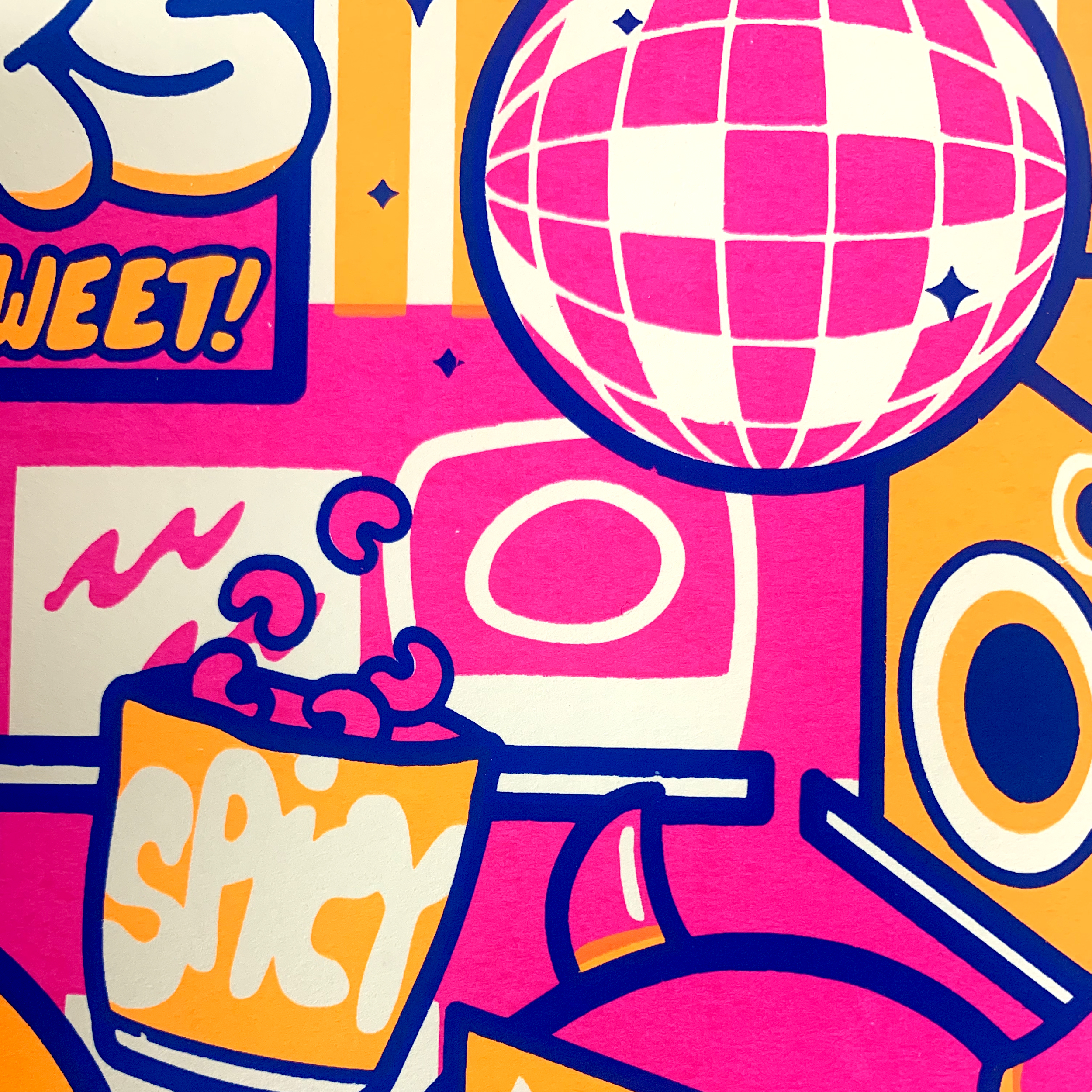 "Fat Bear 24 Hour Convenience: Spicy! Salty! Sweet!" Screen Print - Image 2