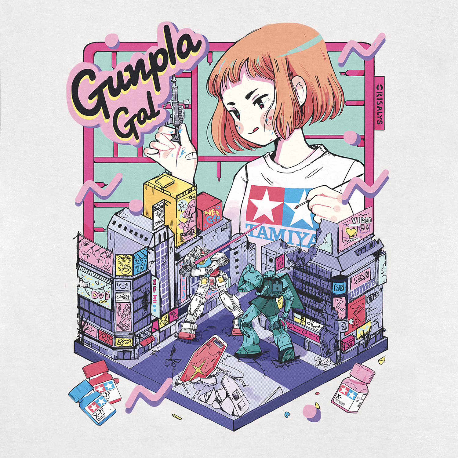 'Gunpla Gal' T-Shirt - Image 2