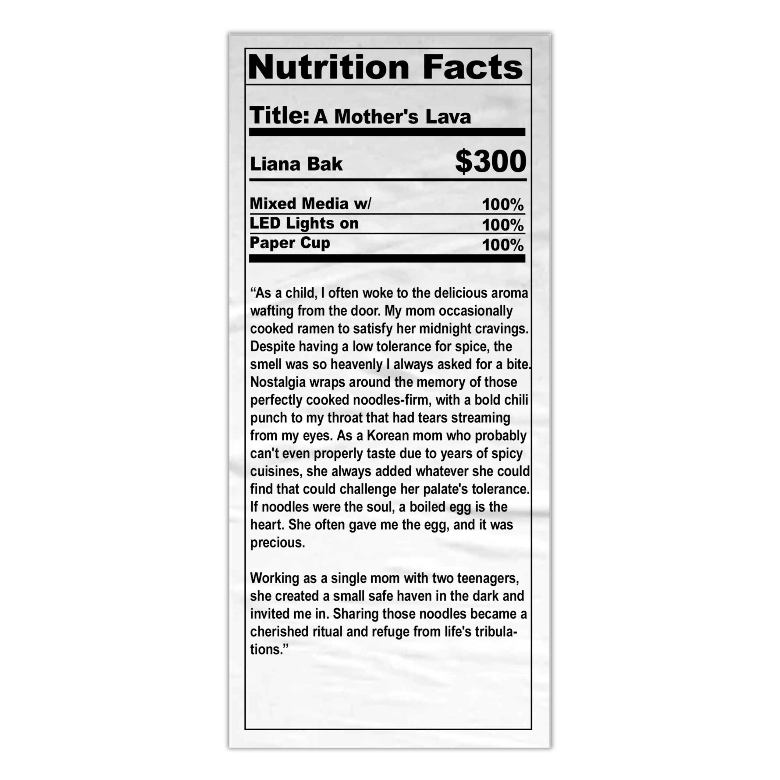 Liana Bak - A Mother's Lava - Image 7