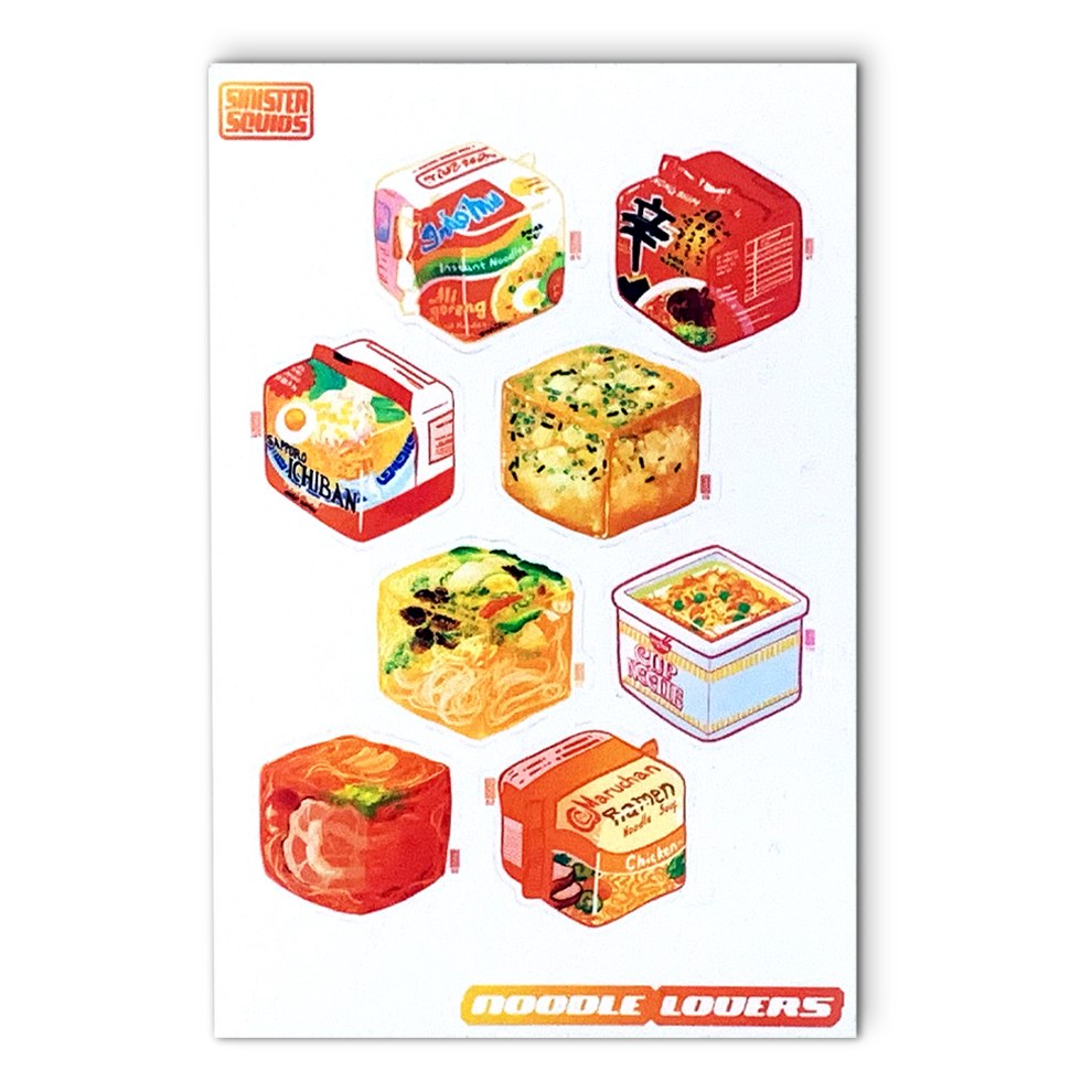 Noodle Cube Sticker Sheet