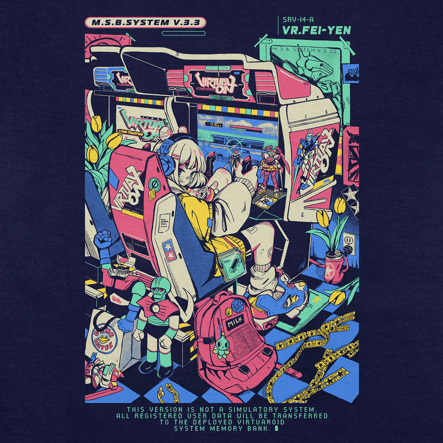 'Virtuaroid' T-Shirt - Image 2