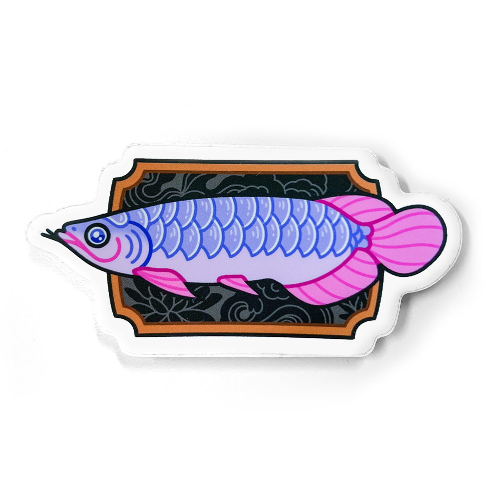 Arowana Plaque Sticker