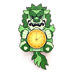 Foo Lion Clock