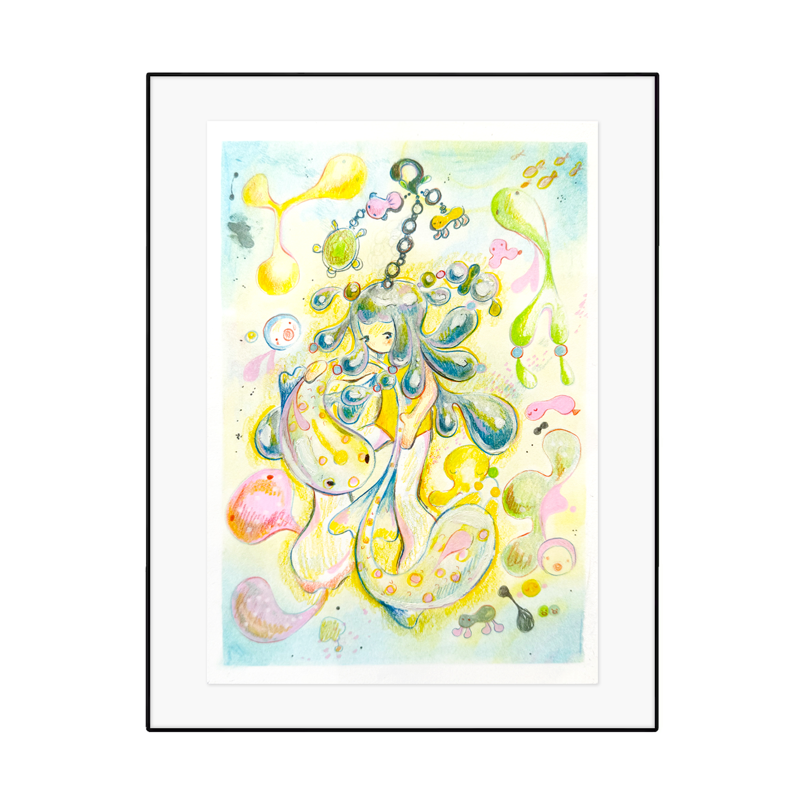 Maggie Huang – Polka Dotted and Loved – Framed Original