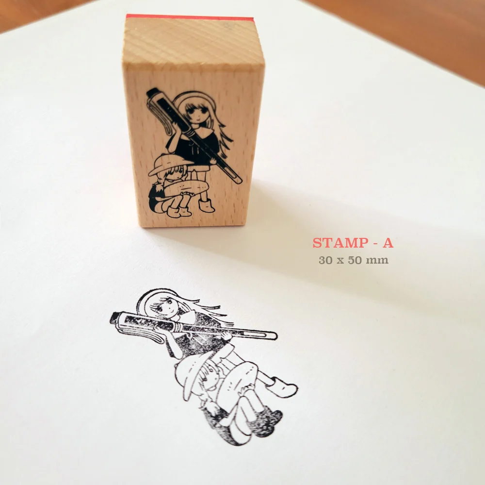 Parakid Wooden Rubber Stamps - Image 2