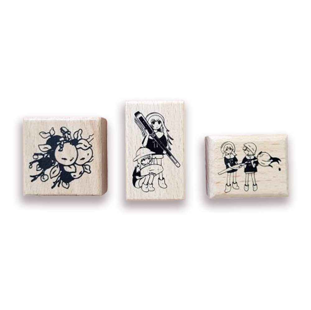 Parakid Wooden Rubber Stamps