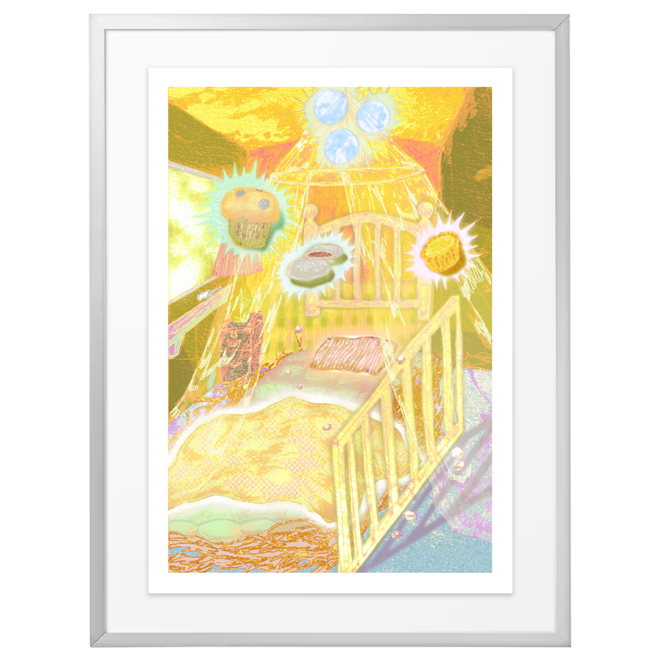 wang mian – Framed Print