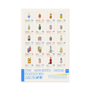 "THE ASSORTED DRINK INVENTORY" Poster Print