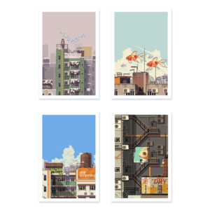 "ROOFTOP" Postcards