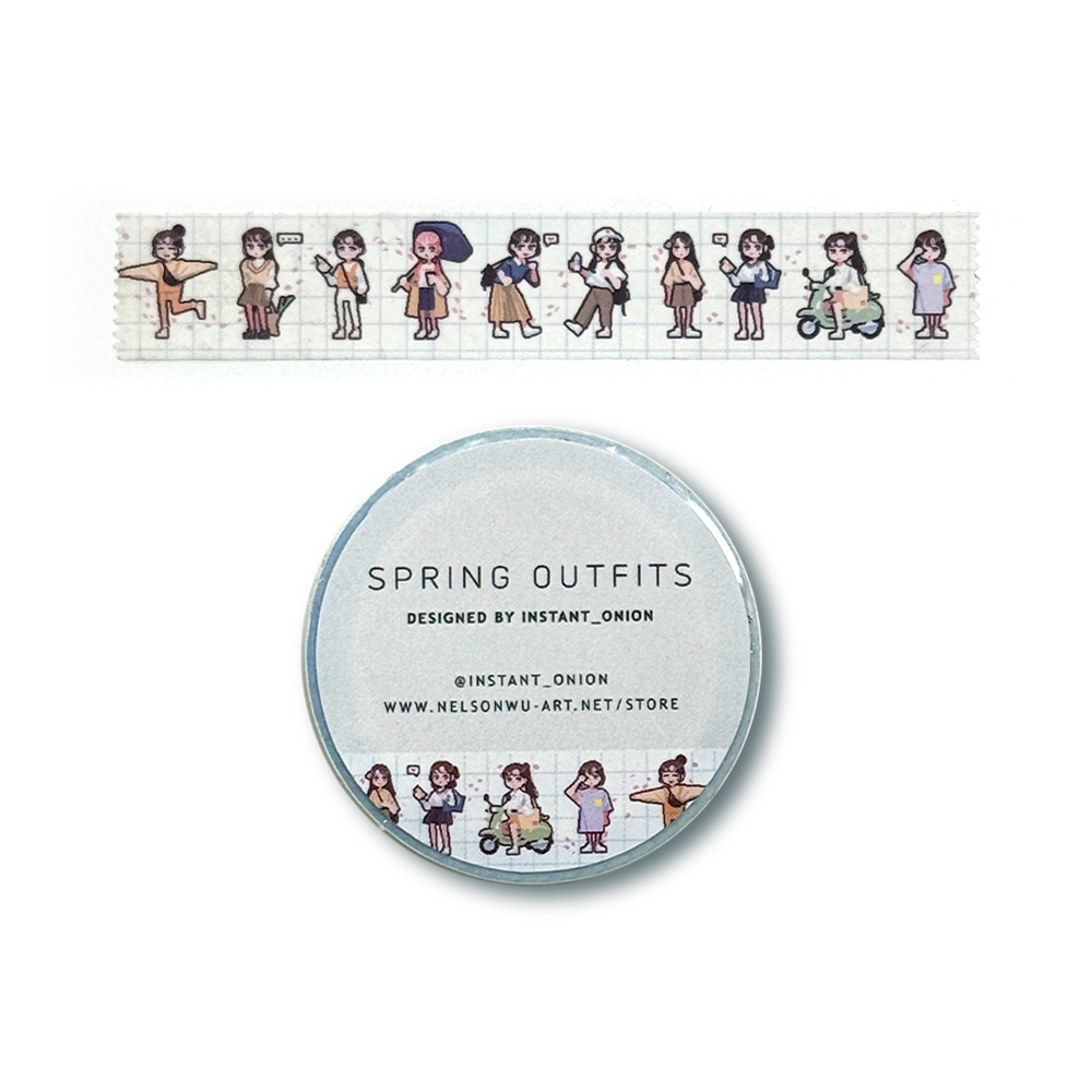 “SPRING OUTFITS” Washi Tape