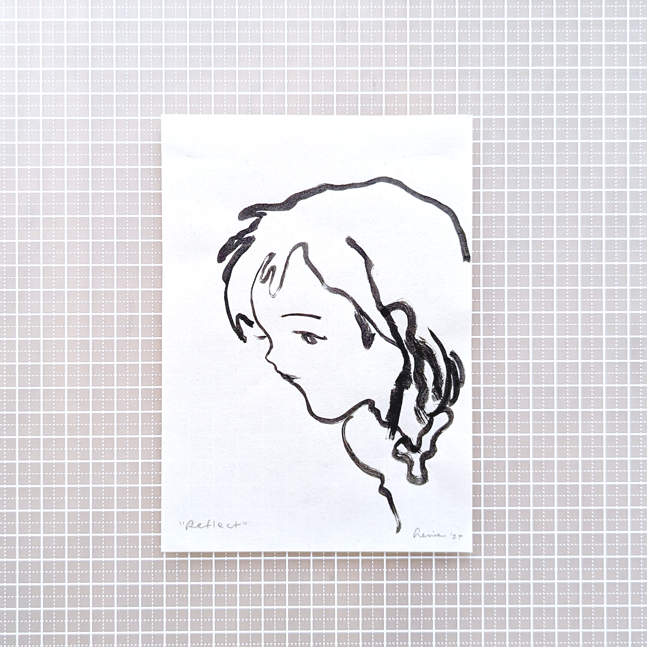 "Moon Flower's Orbit" (soft-tone ver. 1/1) by Genie Ink - Image 5