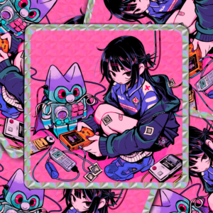 'Gameboy Camera' Prismatic Sticker - Image 2