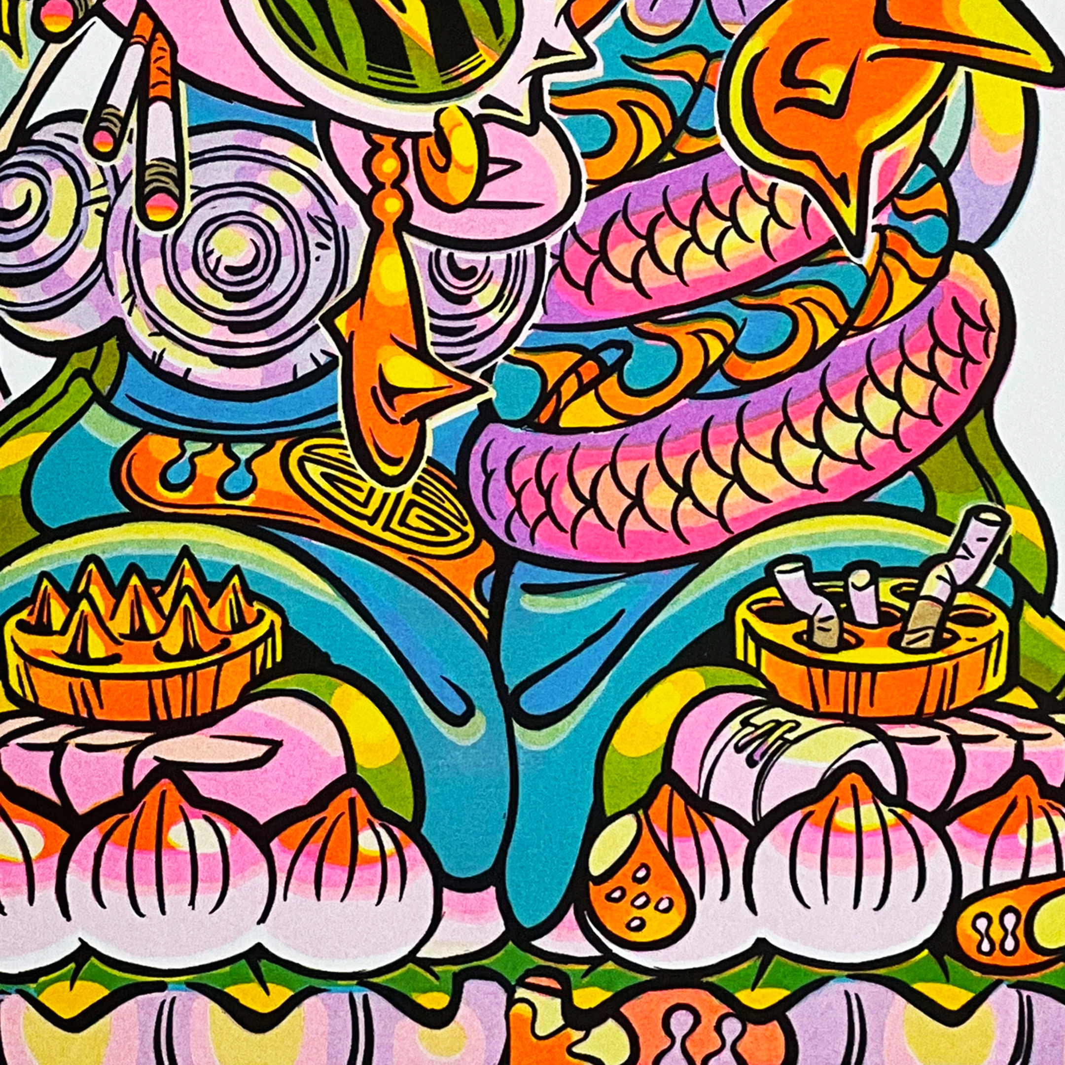 "Tenchu Part 1" Risograph Print - Image 3