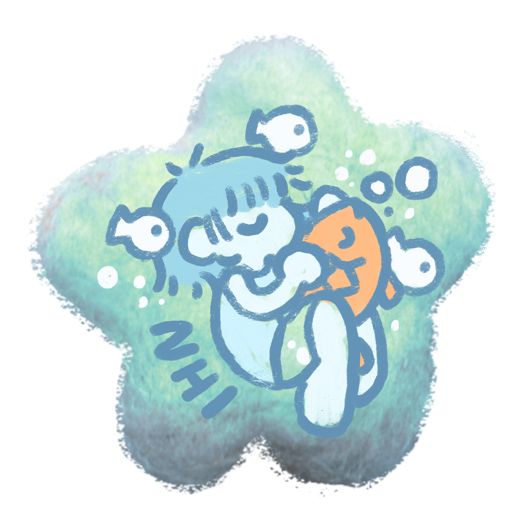“A Star Fell in the Fish Tank” Metal Phone Charm