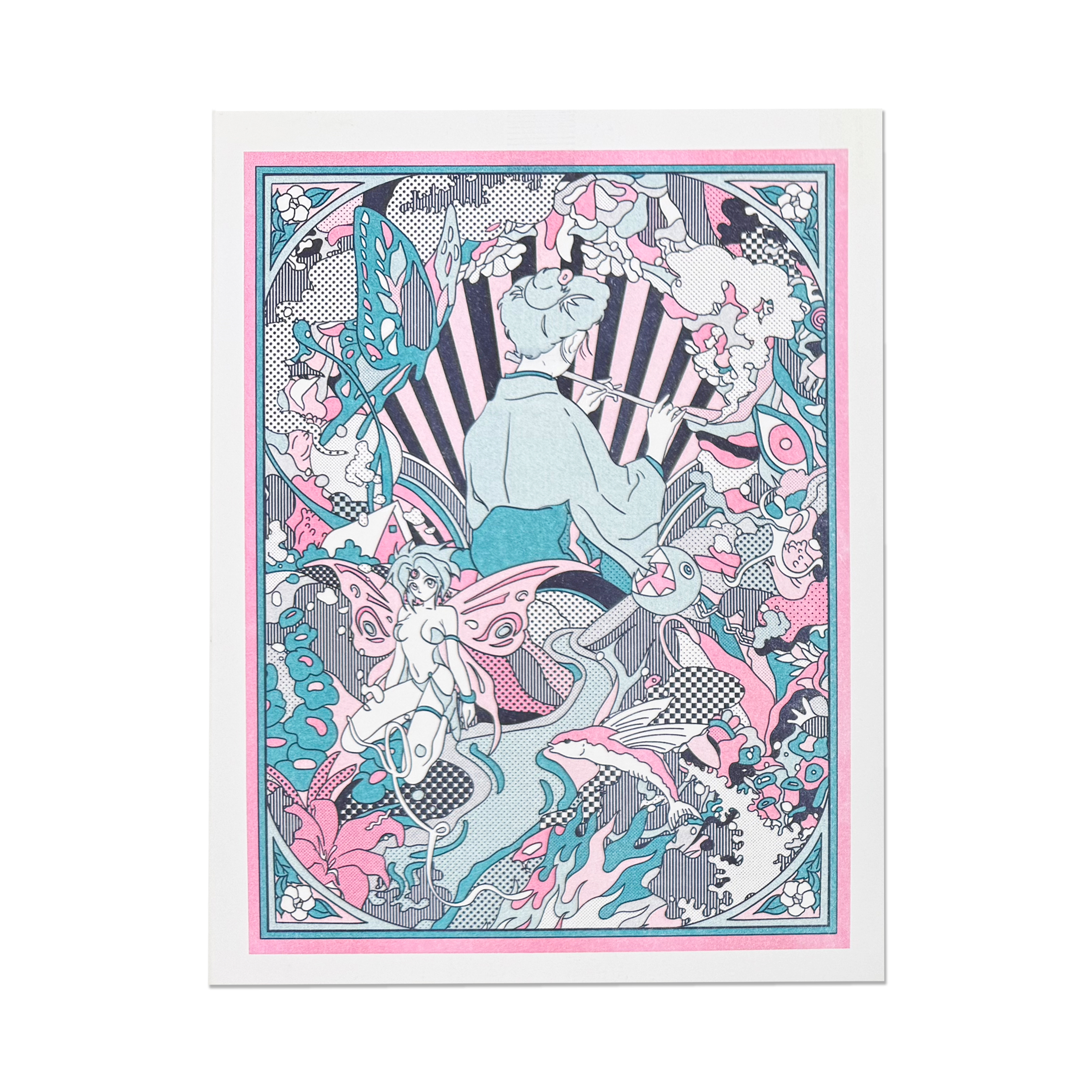 "Eternal Afternoon (Montage 1)" Risograph Print