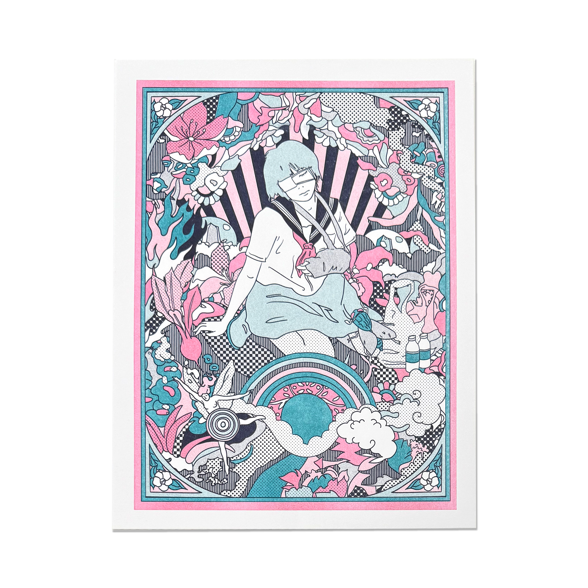 "Eternal Afternoon (Montage 3)" Risograph Print