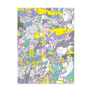 "The Ending World (Panel 1)" Risograph Print