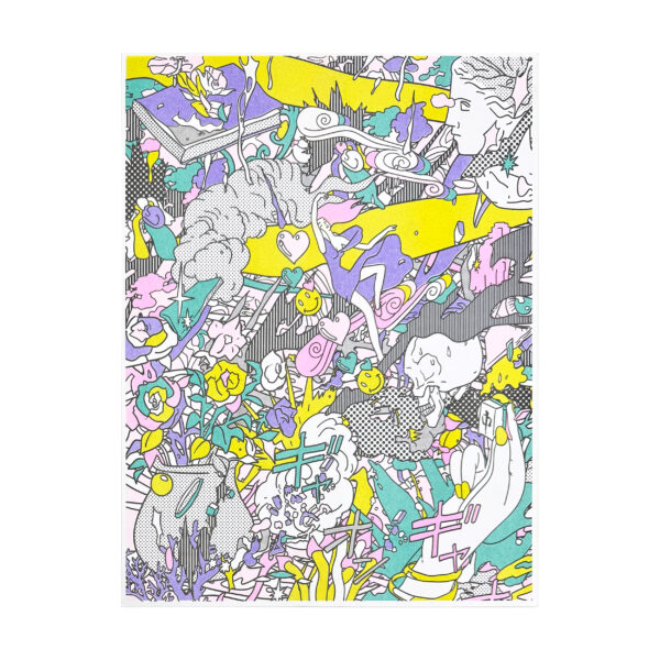 "The Ending World (Panel 1)" Risograph Print
