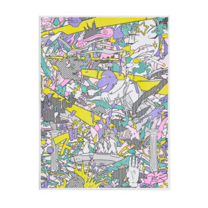 "The Ending World (Panel 3)" Risograph Print