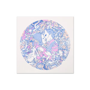 "Behind The Mask" Risograph Print
